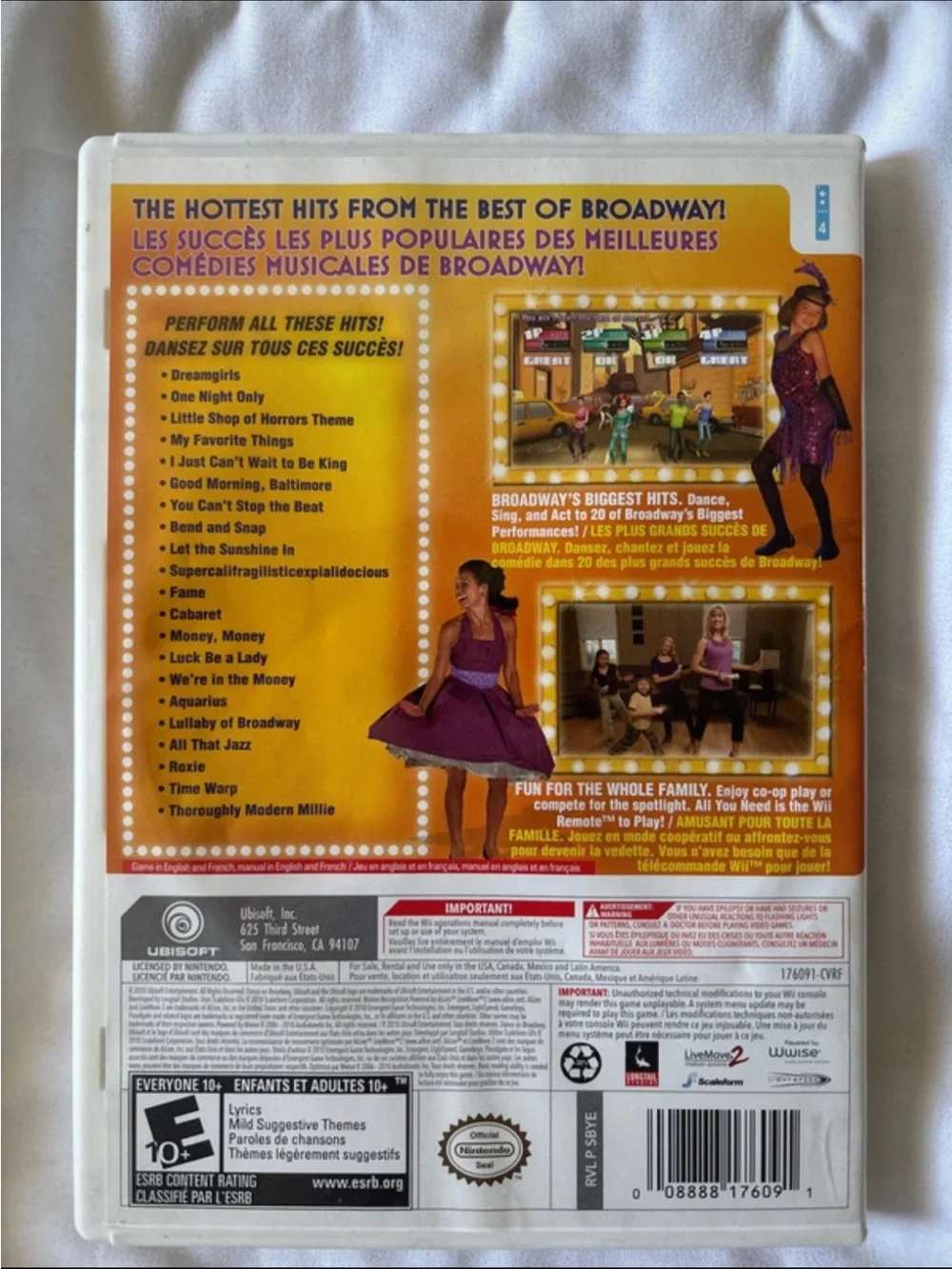 dance on broadway wii game